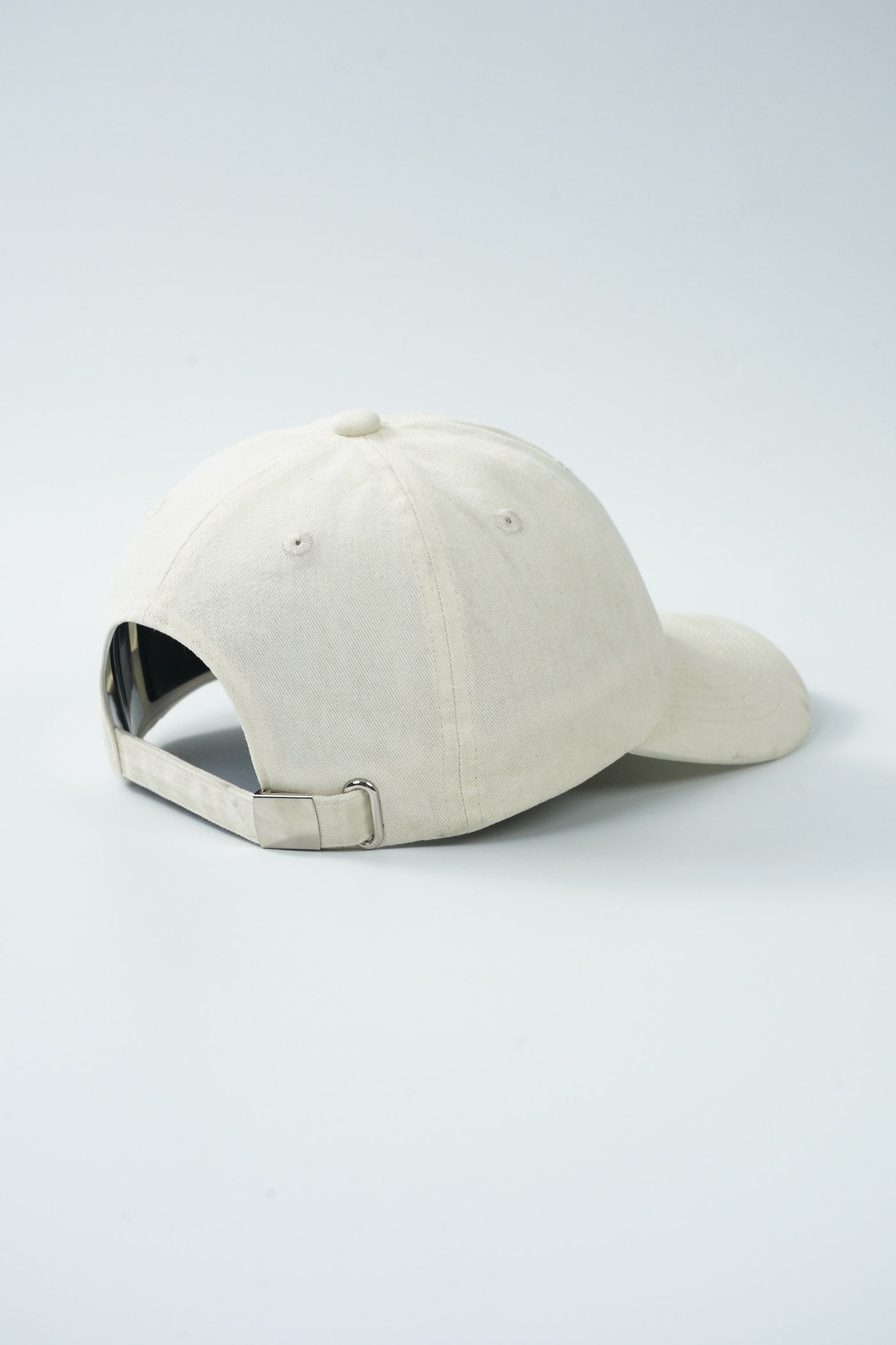 Bright Cap (Washed Off White With Blue Logo)